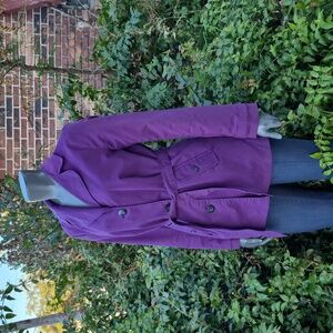 Croft & Barrow Ladies All Weather Cotton Blend Dual Closure Short Trench Coat